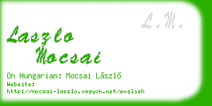 laszlo mocsai business card